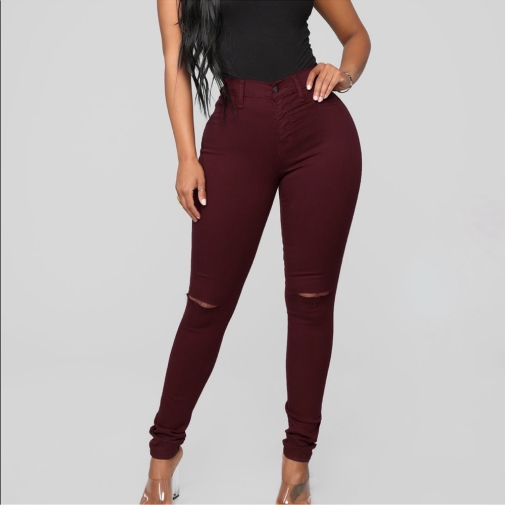 NEW Canopy Jeans - Burgundy